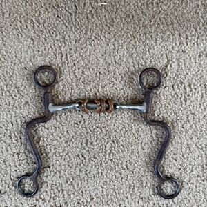 Western Bit Double Broken Snaffle, long shank, 5 1/4